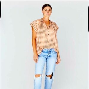 Acacia Max top in Sunday print